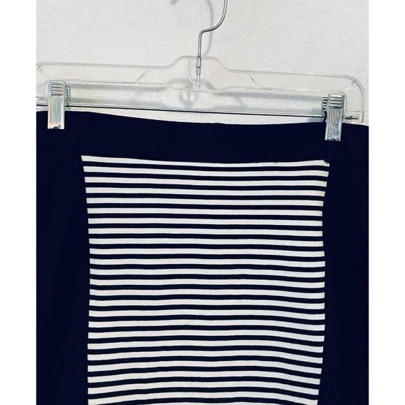 Torrid Skirt Womens 2X Black Striped Pencil Ponte Knit Mini Pull On Mod Y2K - Picture 3 of 6